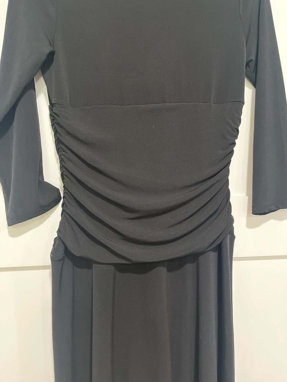 Rekucci Women's Crossover Tummy Control Slimming Dress Black Size 6 - Picture 8 of 8